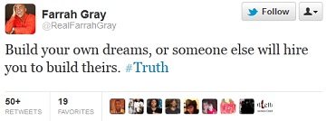 Farrah Gray Twitter Los 20 mejores tweets de emprendedores famosos