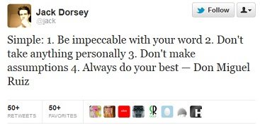 Jack Dorsey Twitter Los 20 mejores tweets de emprendedores famosos