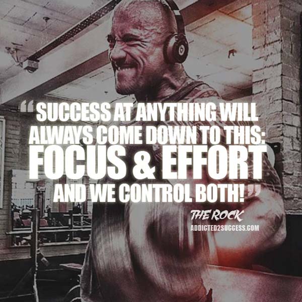 Dwayne Johnson The Rock Motivation Quote about Success