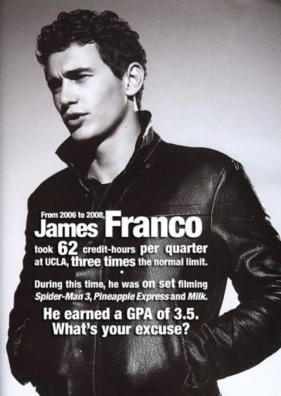 James Franco Inspirational Picture Quote