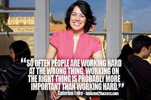 Caterina Fake Entrepreneur Picture Quote For Success