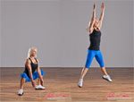 Female Exercise Workouts Frog Jumps