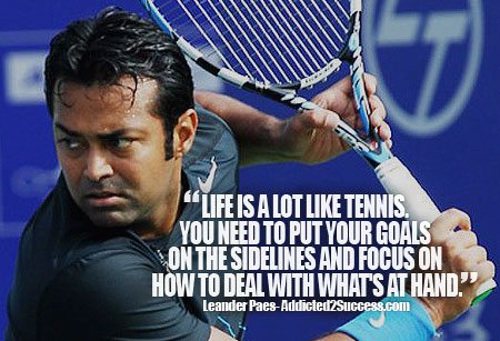 Leander Paes Inspirational Picture Quote For Success