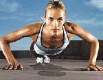 Women Fitness Exercise Workouts Pushups