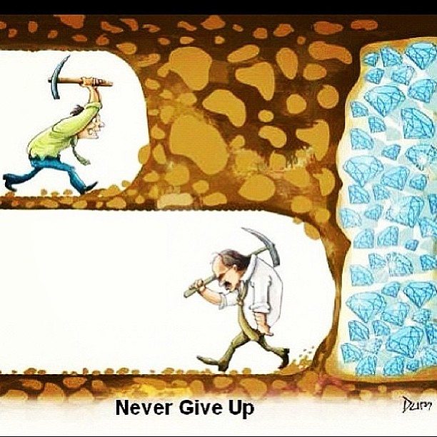 Motivation Picture Quote Never Give Up