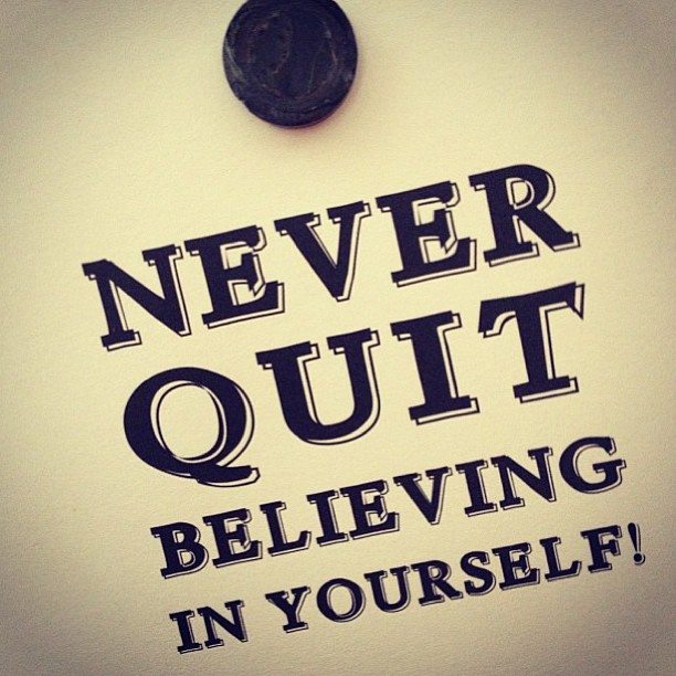 Motivation Picture Quote Never Quit