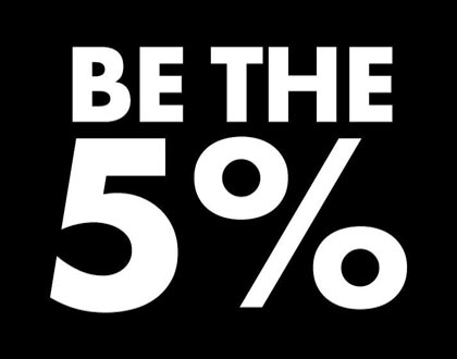 be the 5percent- be different