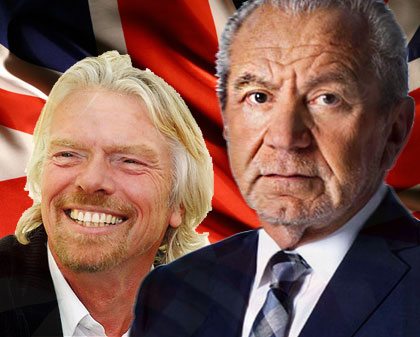 Alan Sugar and Richard Branson UK Richest Entrepreneur