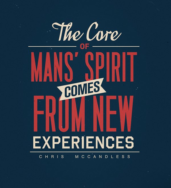 Experiences Inspirational Typography Quote