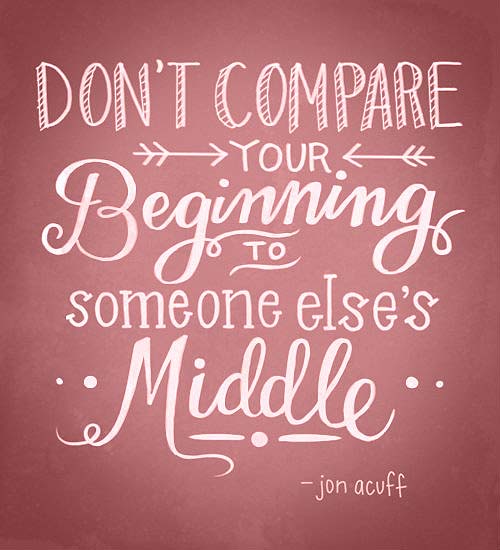 Inspiration Typography Picture Quote Dont Compare