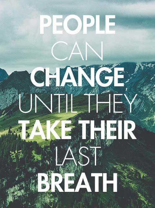 Inspirational Typography Picture Quote About Change
