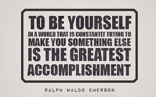 ralph waldo emerson be yourself picture quote