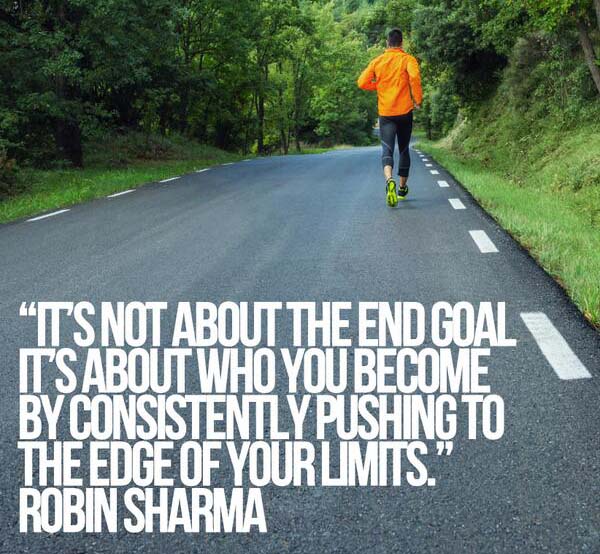 Robin Sharma Quote About End Goal and Limits