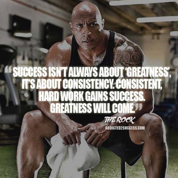 DWAYNE THE ROCK JOHNSON INSPIRATIONAL GYM quote positive poster picture print
