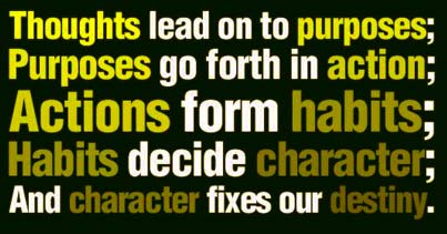 Habits Quote Purpose and Character