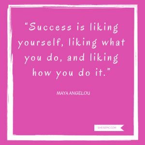 Maya Angelou Pic Quote Success