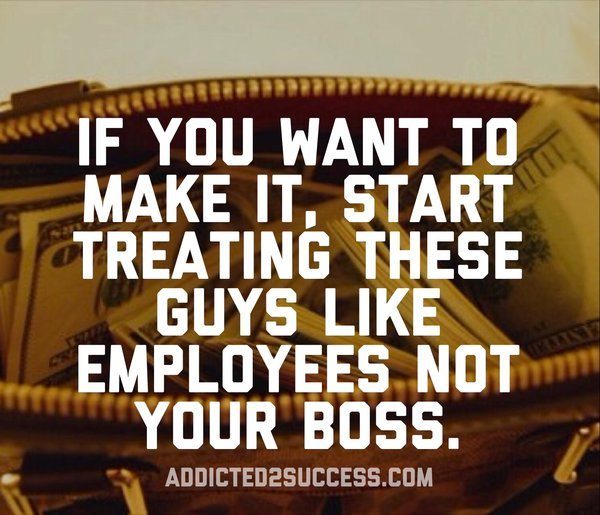 treat cash like employees not a boss