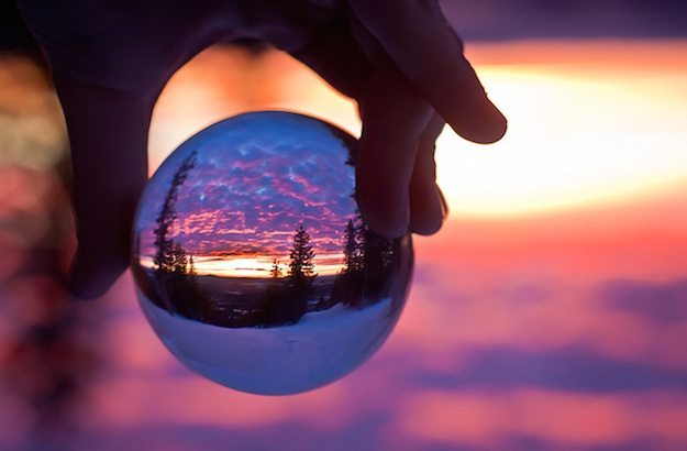Adversity Through A Glass Ball Sunrise Adversity Through A Glass Ball Sunrise