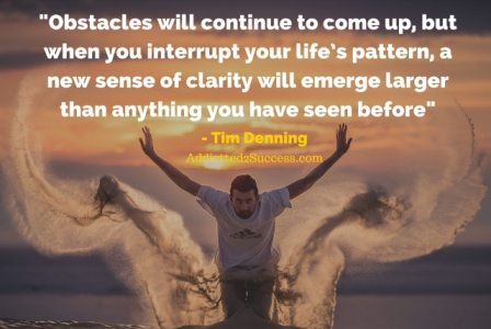 Tim Denning - Overcoming Obstacles Quote V2