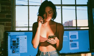 Woman entrepreneur using AI