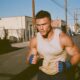 A male athlete boxer running and working out to increase his drive and motivation
