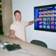 Man in the office breakingdown a video game strategy