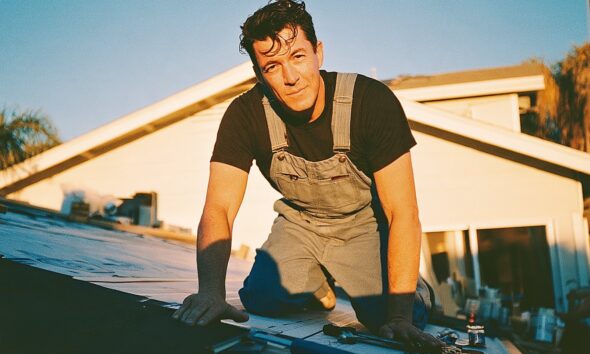 homeowner fixing minor roofing problems