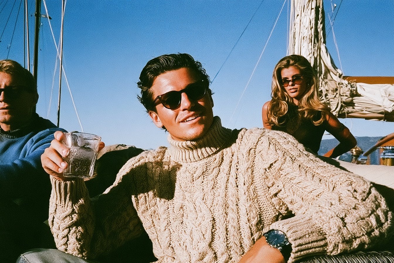 mens glow up guide aran sweater style